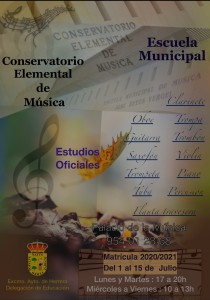 CARTEL MATRICULA 2020-2021